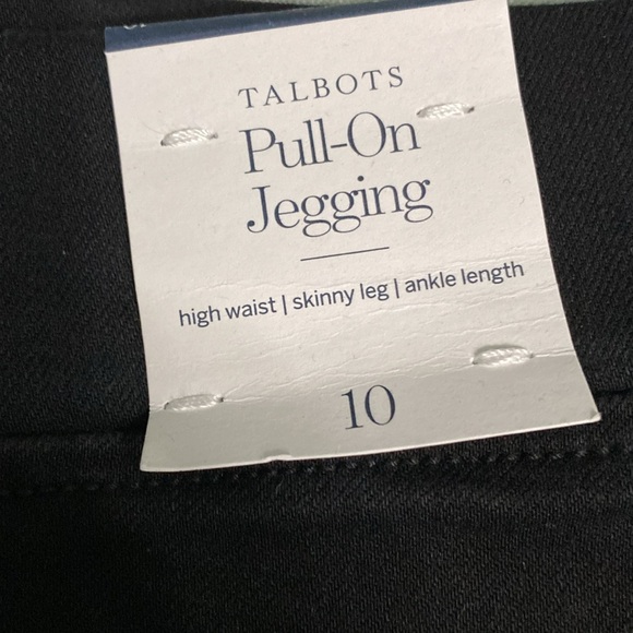NWT Talbots  Pull-OnJegging Sz 10 black - Picture 3 of 3